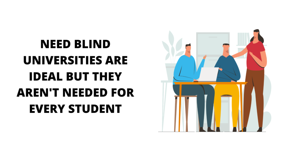 need blind universities
